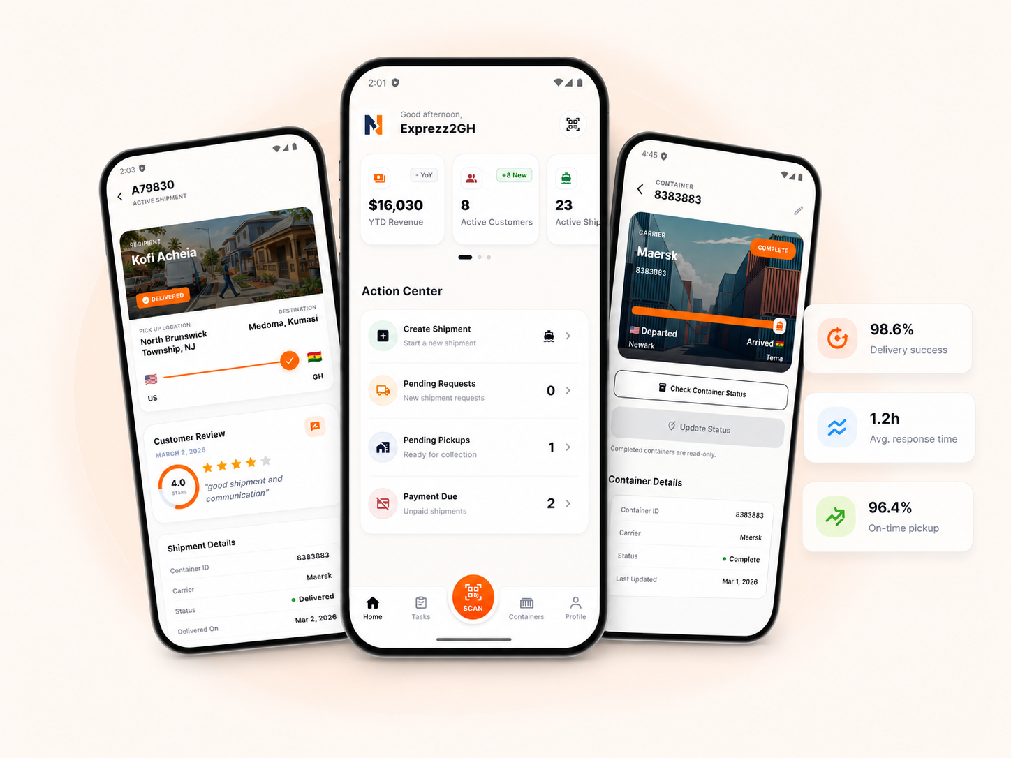 Ntempa app — home view